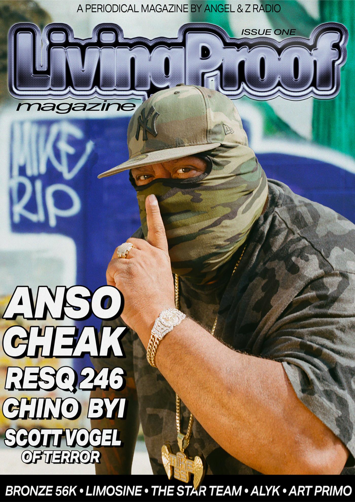 Living Proof Issue One featuring Anso, Cheak, Resq 246, Chino BYI, and Scott Vogel of Terror.